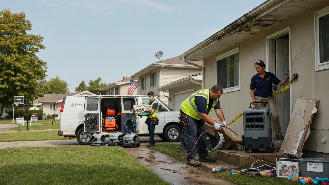 Water Damage Restoration in Mentcle, PA near me